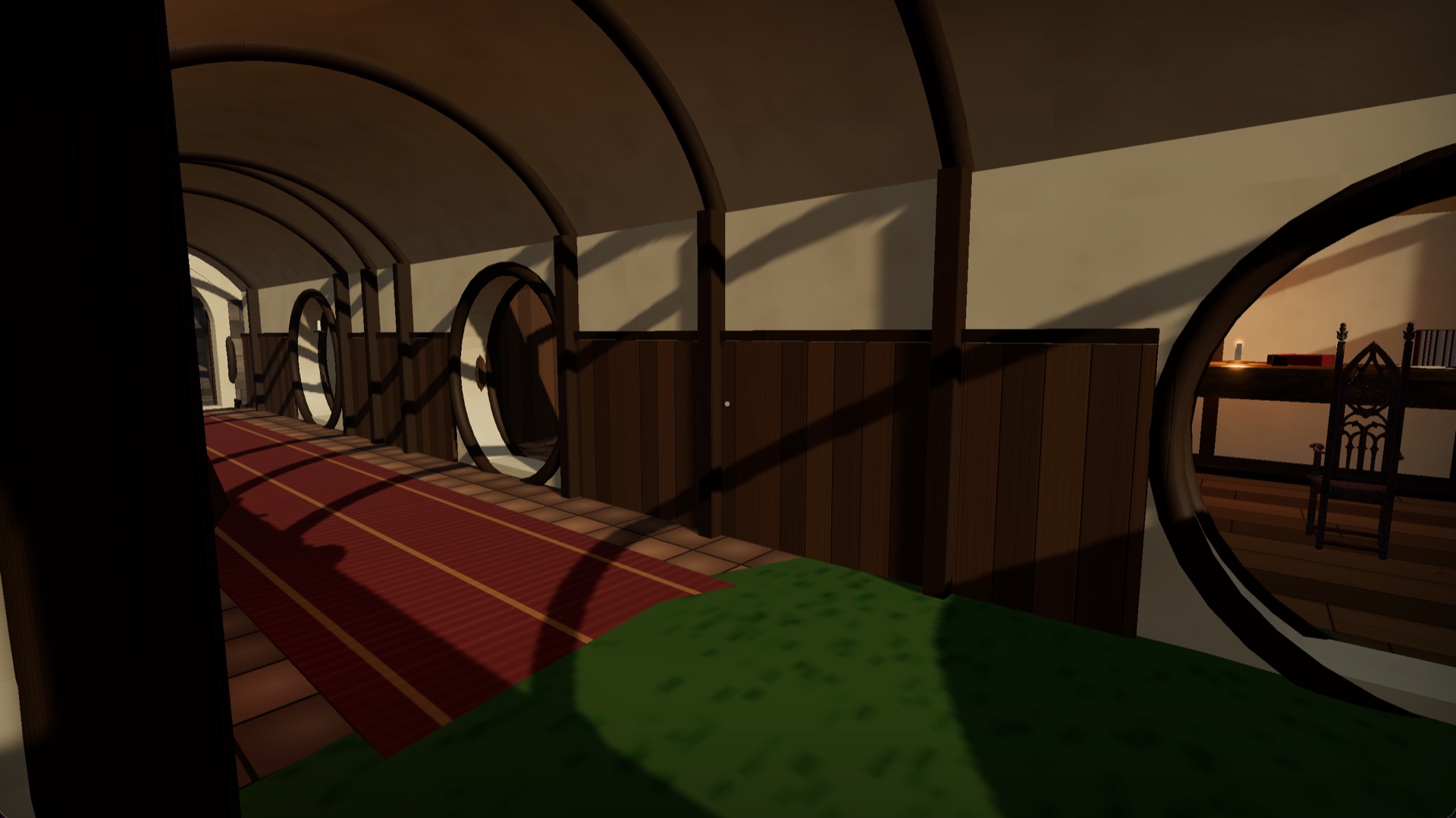 Bag End — inside a cozy 3D hobbit hole